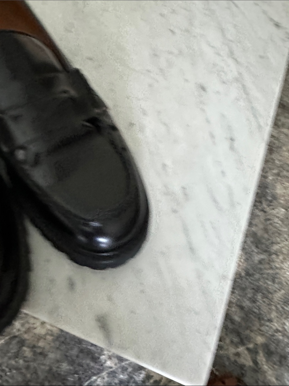 Thursday Boot Company Black Leather Lug-Soled Penny Loafers - Picture 6 of 11